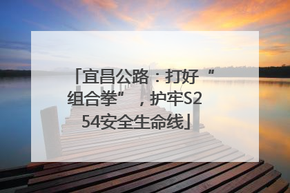宜昌公路：打好“组合拳”，护牢S254安全生命线