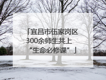 宜昌市伍家岗区300余师生共上“生命必修课”