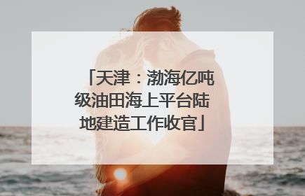 天津：渤海亿吨级油田海上平台陆地建造工作收官