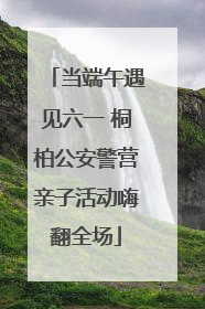 当端午遇见六一 桐柏公安警营亲子活动嗨翻全场