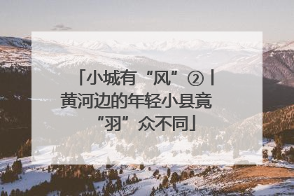 小城有“风”②丨黄河边的年轻小县竟“羽”众不同