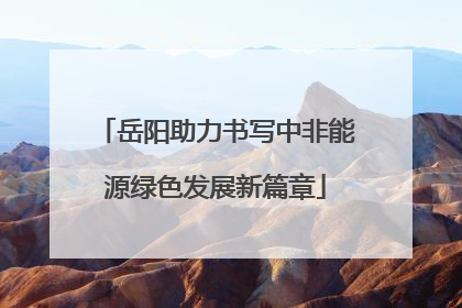 岳阳助力书写中非能源绿色发展新篇章