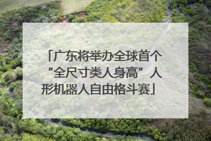 广东将举办全球首个“全尺寸类人身高”人形机器人自由格斗赛