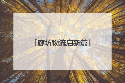 廊坊物流启新篇