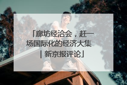 廊坊经洽会，赶一场国际化的经济大集｜新京报评论