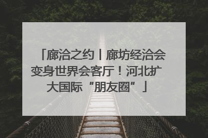 廊洽之约丨廊坊经洽会变身世界会客厅！河北扩大国际“朋友圈”