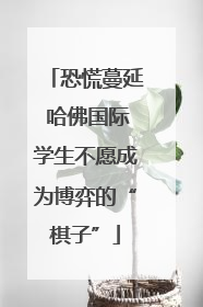 恐慌蔓延 哈佛国际学生不愿成为博弈的“棋子”