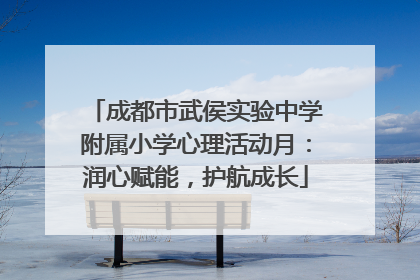 成都市武侯实验中学附属小学心理活动月：润心赋能，护航成长