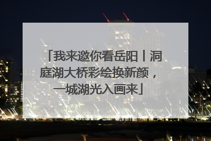 我来邀你看岳阳丨洞庭湖大桥彩绘换新颜，一城湖光入画来