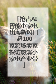 抢占AI智能小家电出海新风口 超100家跨境卖家探访慈溪小家电产业带