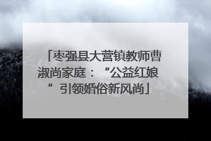 枣强县大营镇教师曹淑尚家庭：“公益红娘”引领婚俗新风尚