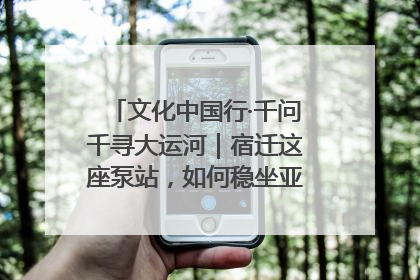 文化中国行·千问千寻大运河｜宿迁这座泵站，如何稳坐亚洲第一宝座？