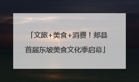 文旅+美食+消费！郏县首届东坡美食文化季启幕