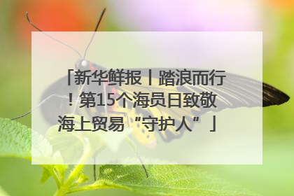 新华鲜报丨踏浪而行！第15个海员日致敬海上贸易“守护人”
