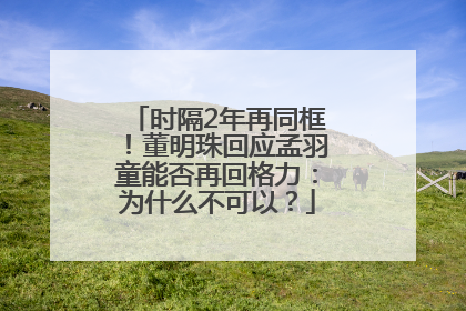 时隔2年再同框！董明珠回应孟羽童能否再回格力：为什么不可以？
