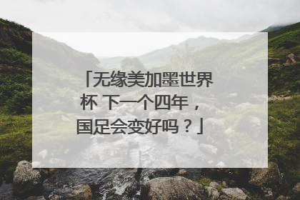 无缘美加墨世界杯 下一个四年，国足会变好吗？