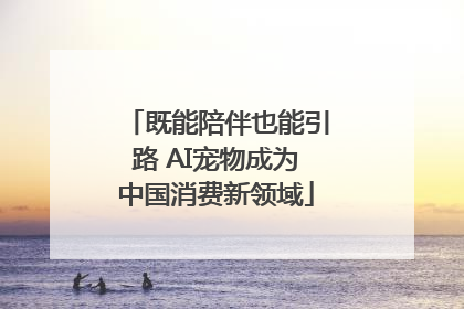 既能陪伴也能引路 AI宠物成为中国消费新领域