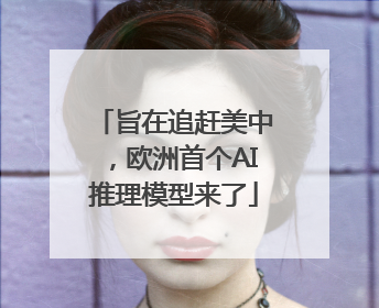 旨在追赶美中，欧洲首个AI推理模型来了