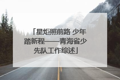 星炬照前路 少年踏新程——青海省少先队工作综述
