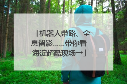 机器人带路、全息留影……带你看海淀超酷现场→