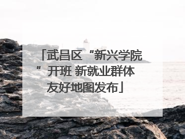 武昌区“新兴学院”开班 新就业群体友好地图发布