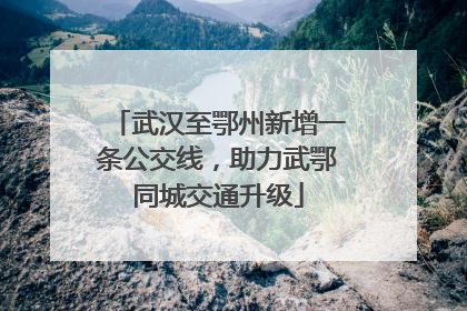 武汉至鄂州新增一条公交线，助力武鄂同城交通升级