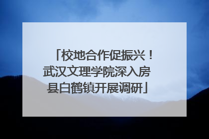 校地合作促振兴！武汉文理学院深入房县白鹤镇开展调研