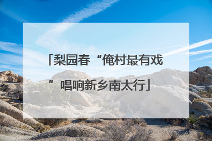 梨园春“俺村最有戏”唱响新乡南太行