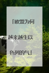 欧盟为何越来越生以色列的气