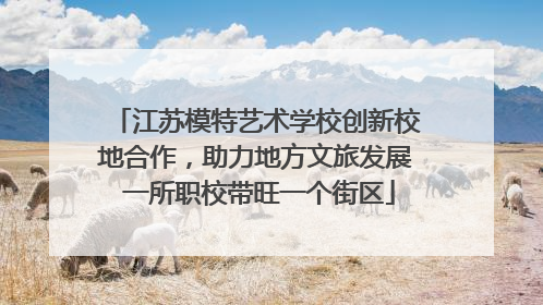 江苏模特艺术学校创新校地合作，助力地方文旅发展 一所职校带旺一个街区