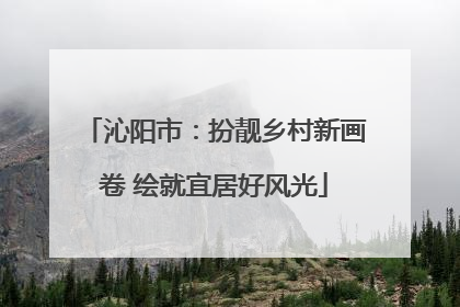 沁阳市：扮靓乡村新画卷 绘就宜居好风光