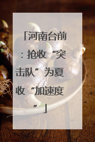 河南台前：抢收“突击队”为夏收“加速度”