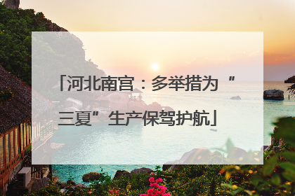 河北南宫：多举措为“三夏”生产保驾护航