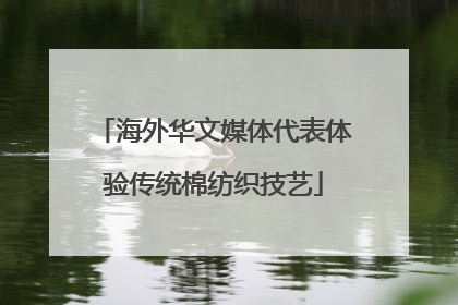 海外华文媒体代表体验传统棉纺织技艺