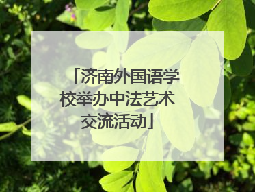 济南外国语学校举办中法艺术交流活动