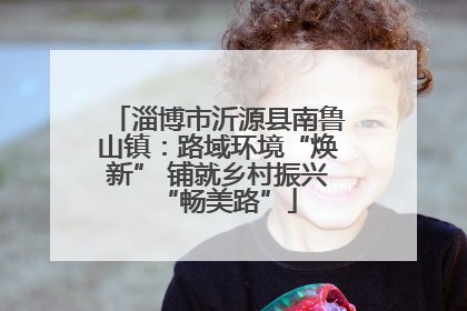 淄博市沂源县南鲁山镇：路域环境“焕新” 铺就乡村振兴“畅美路”