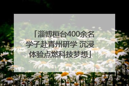 淄博桓台400余名学子赴青州研学 沉浸体验点燃科技梦想