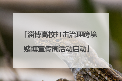 淄博高校打击治理跨境赌博宣传周活动启动