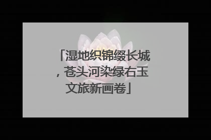 湿地织锦缀长城，苍头河染绿右玉文旅新画卷