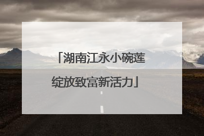 湖南江永小碗莲绽放致富新活力