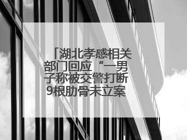 湖北孝感相关部门回应“一男子称被交警打断9根肋骨未立案”：已成立联合专班开展工作