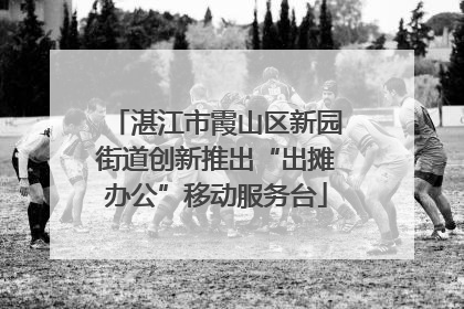 湛江市霞山区新园街道创新推出“出摊办公”移动服务台