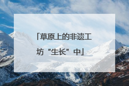 草原上的非遗工坊“生长”中