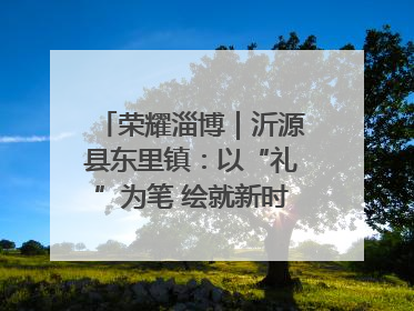 荣耀淄博｜沂源县东里镇：以“礼”为笔 绘就新时代乡风文明画卷