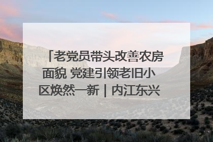 老党员带头改善农房面貌 党建引领老旧小区焕然一新｜内江东兴“红”在哪？④