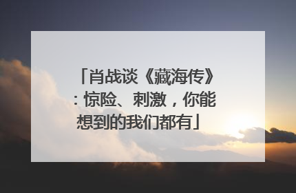 肖战谈《藏海传》：惊险、刺激，你能想到的我们都有
