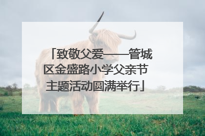 致敬父爱——管城区金盛路小学父亲节主题活动圆满举行