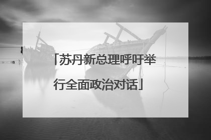 苏丹新总理呼吁举行全面政治对话