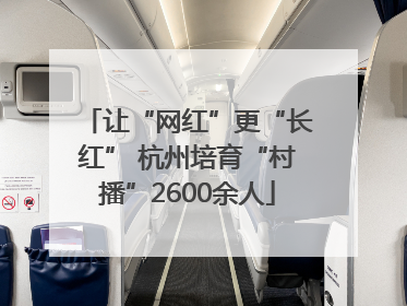 让“网红”更“长红” 杭州培育“村播”2600余人