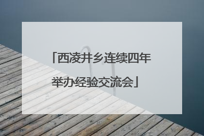 西凌井乡连续四年举办经验交流会
